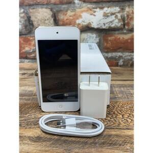Apple iPod Touch 6th Gen 16GB Gold A1574 w/ Cable & Adapter Bundle